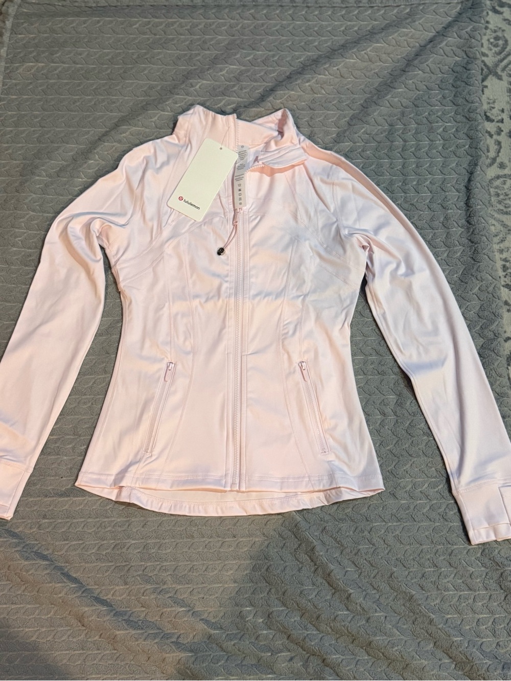 lululemon Ebb to Train Jacket *Abstract Pink Size 6 NWT